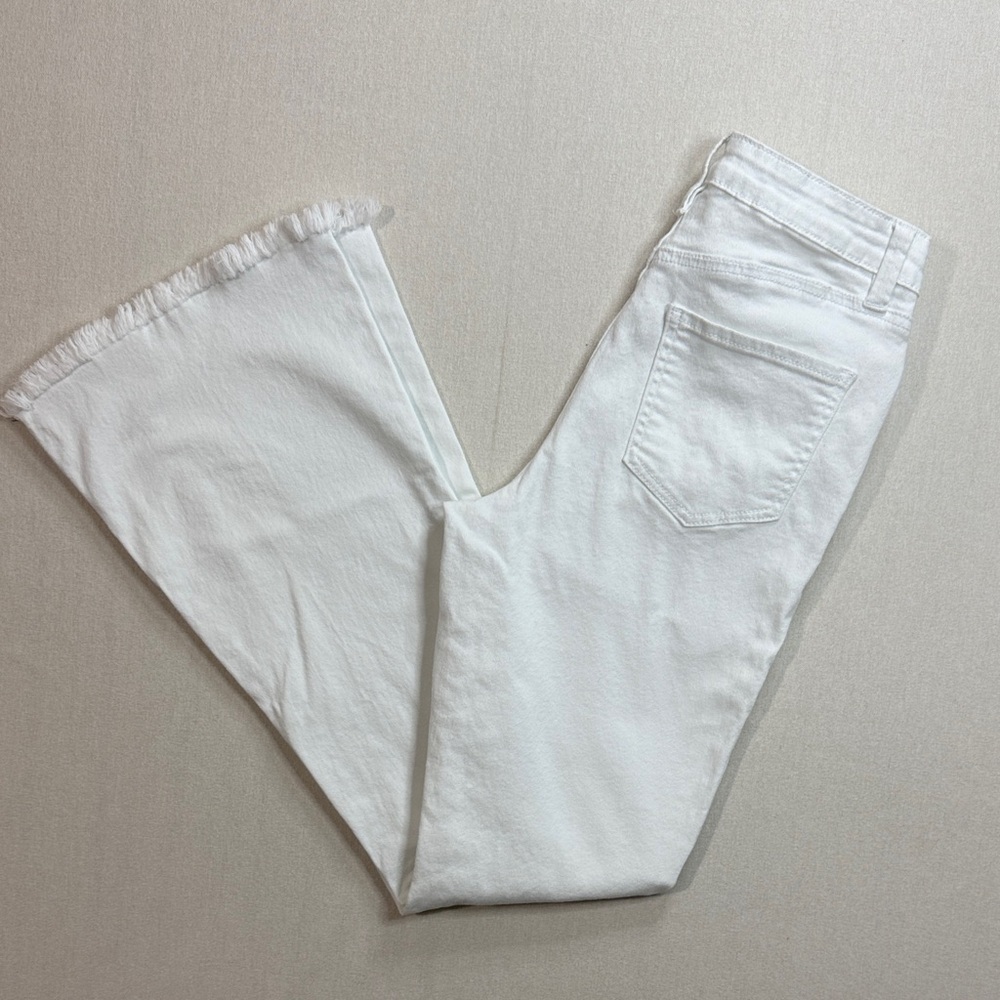 YMI Crisp White Wide Leg Jeans